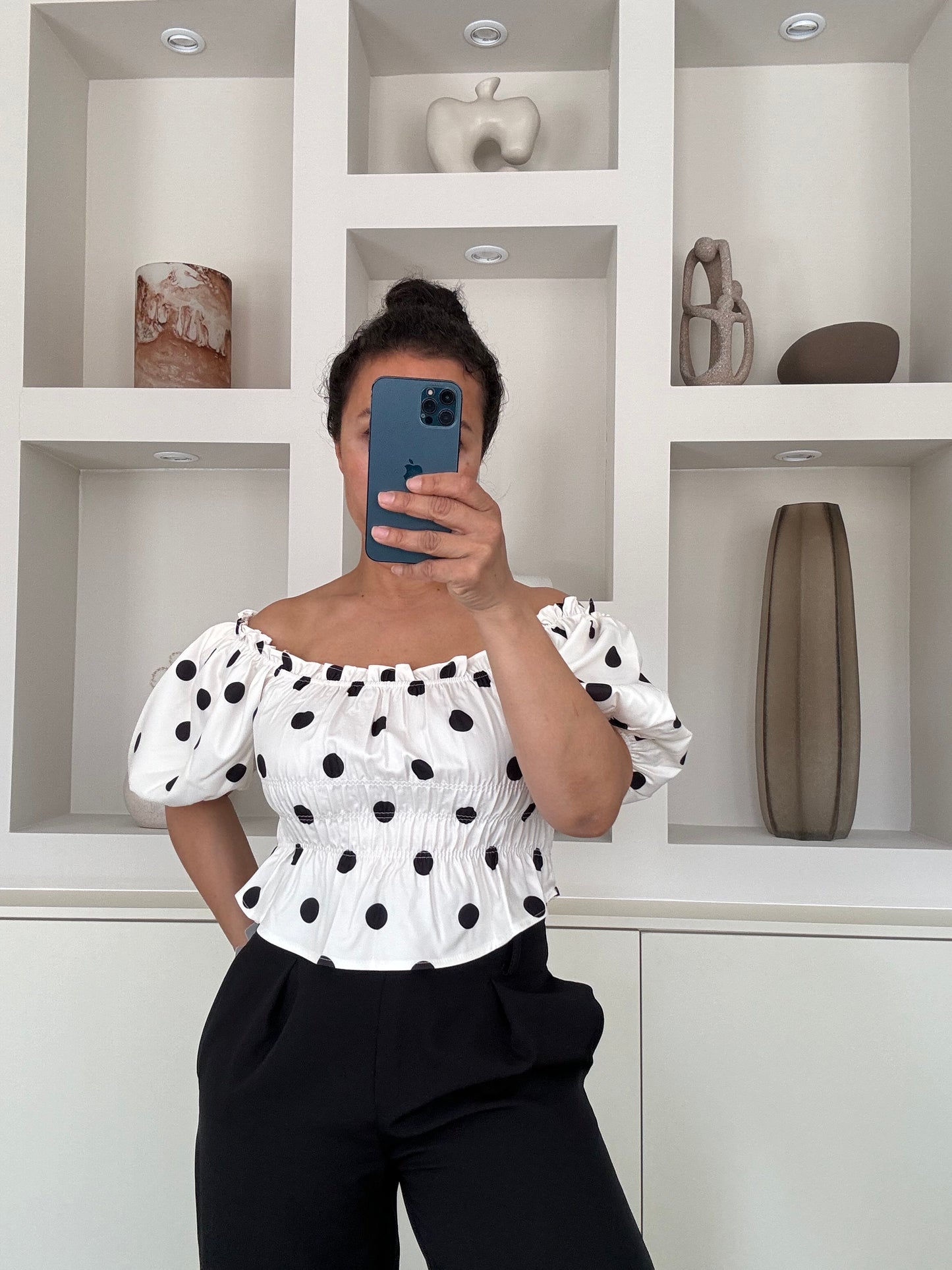Polka dot top