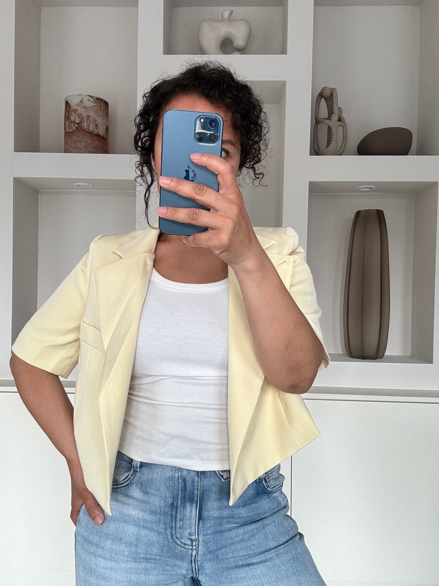 Zai blazer butter yellow