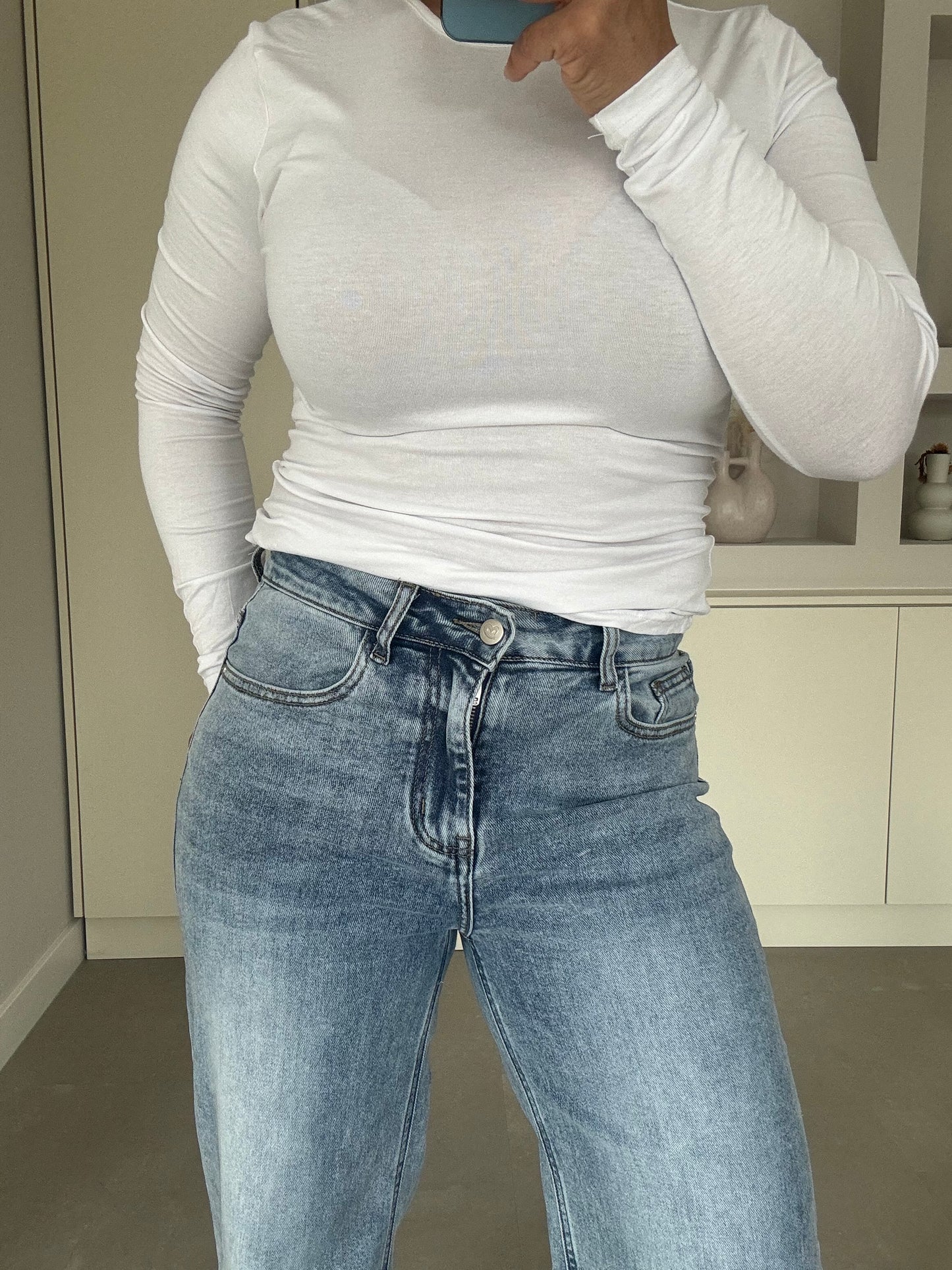 Flower jeans petite