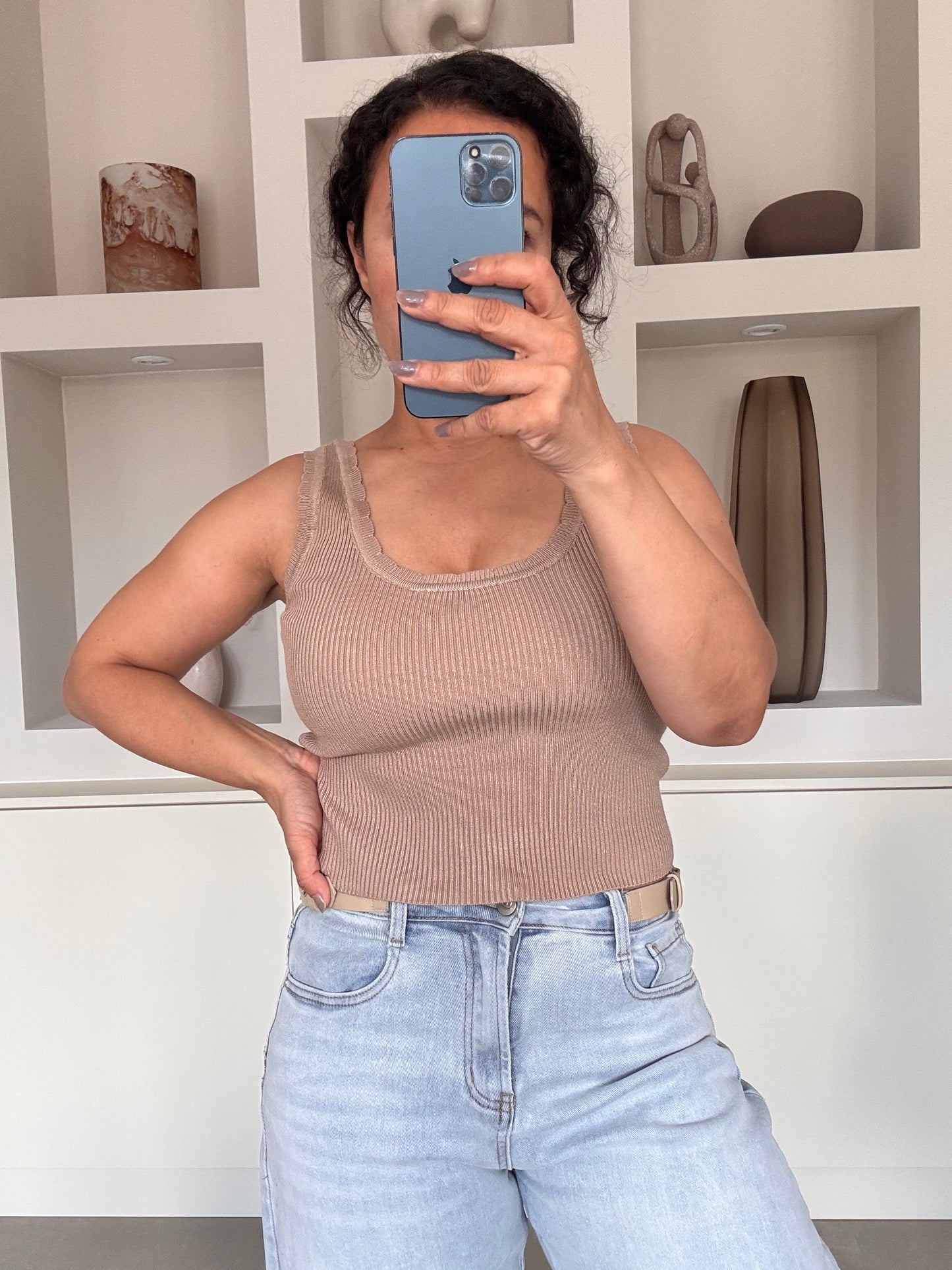 Basic top beige