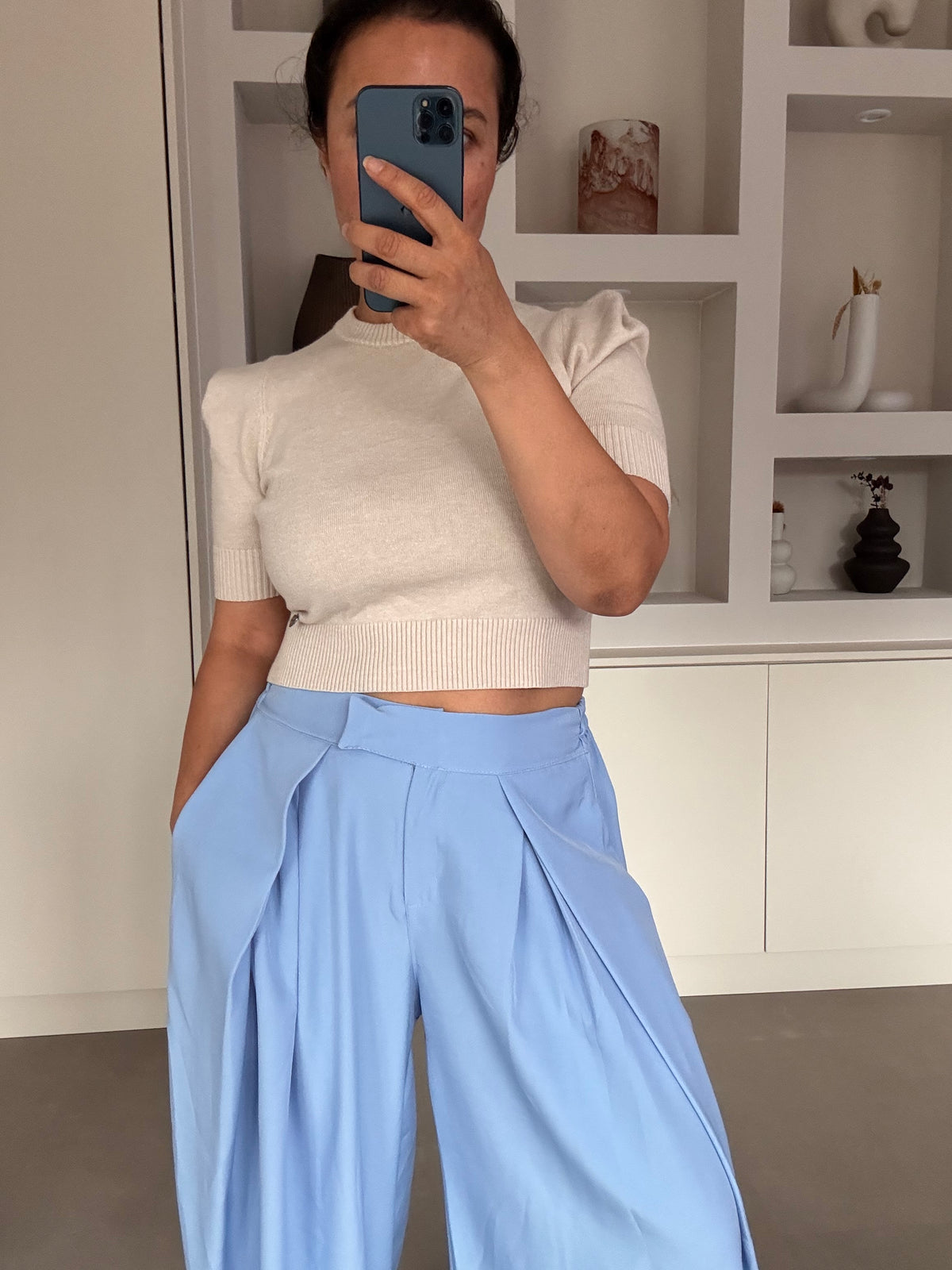Pantalon blauw tall