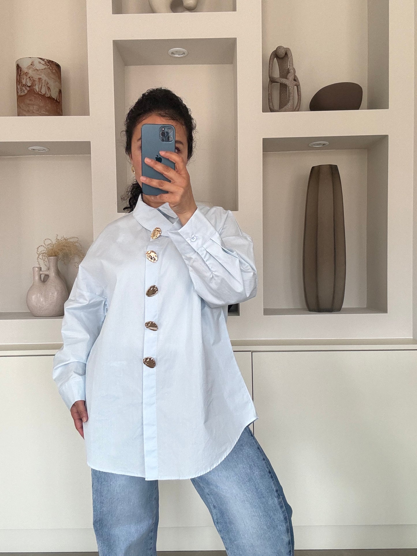 Sky Chic blouse (lichtblauw)