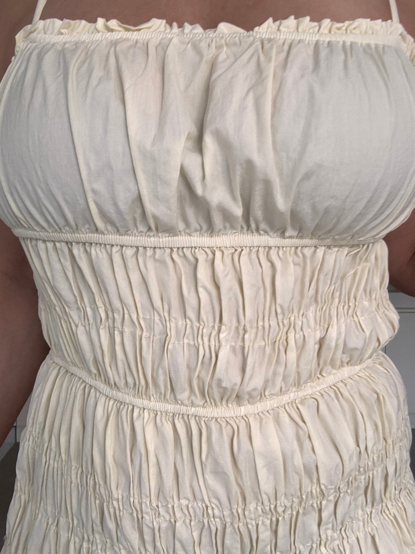 Summer cotton dress – butter yellow