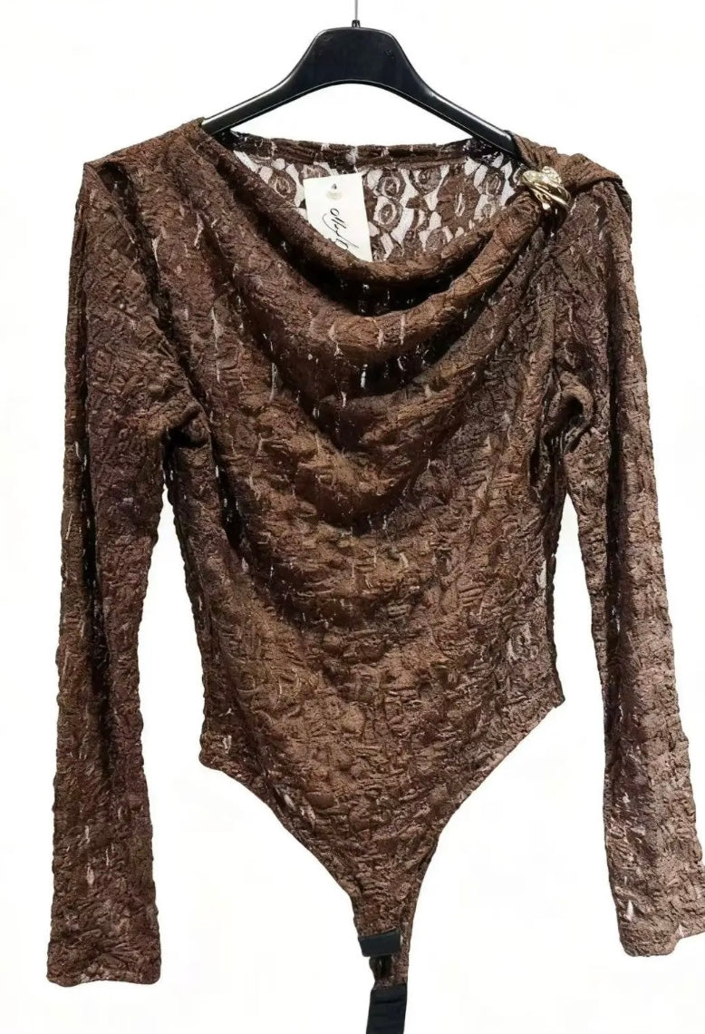 Liva lace body bruin