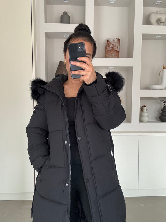 Puffer Coat – Zwart