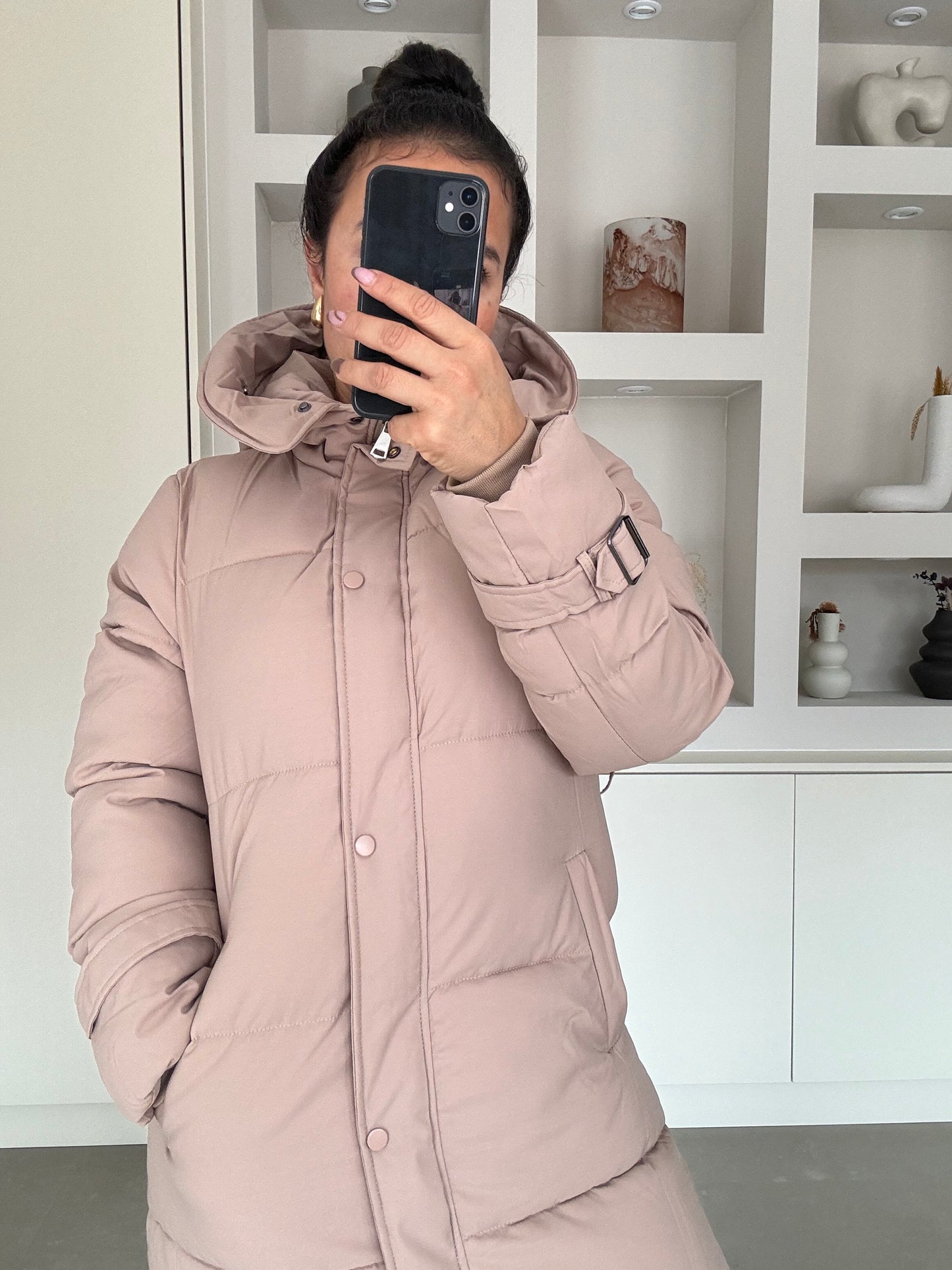 Puffer Coat – Beige