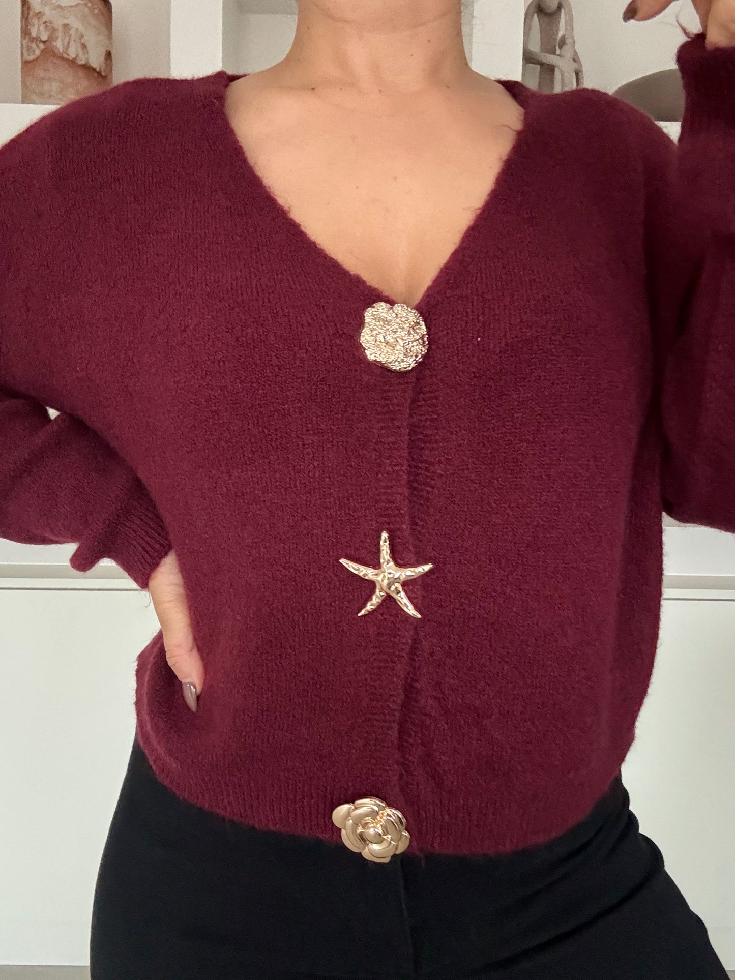 Celina Knit Top – bordeaux