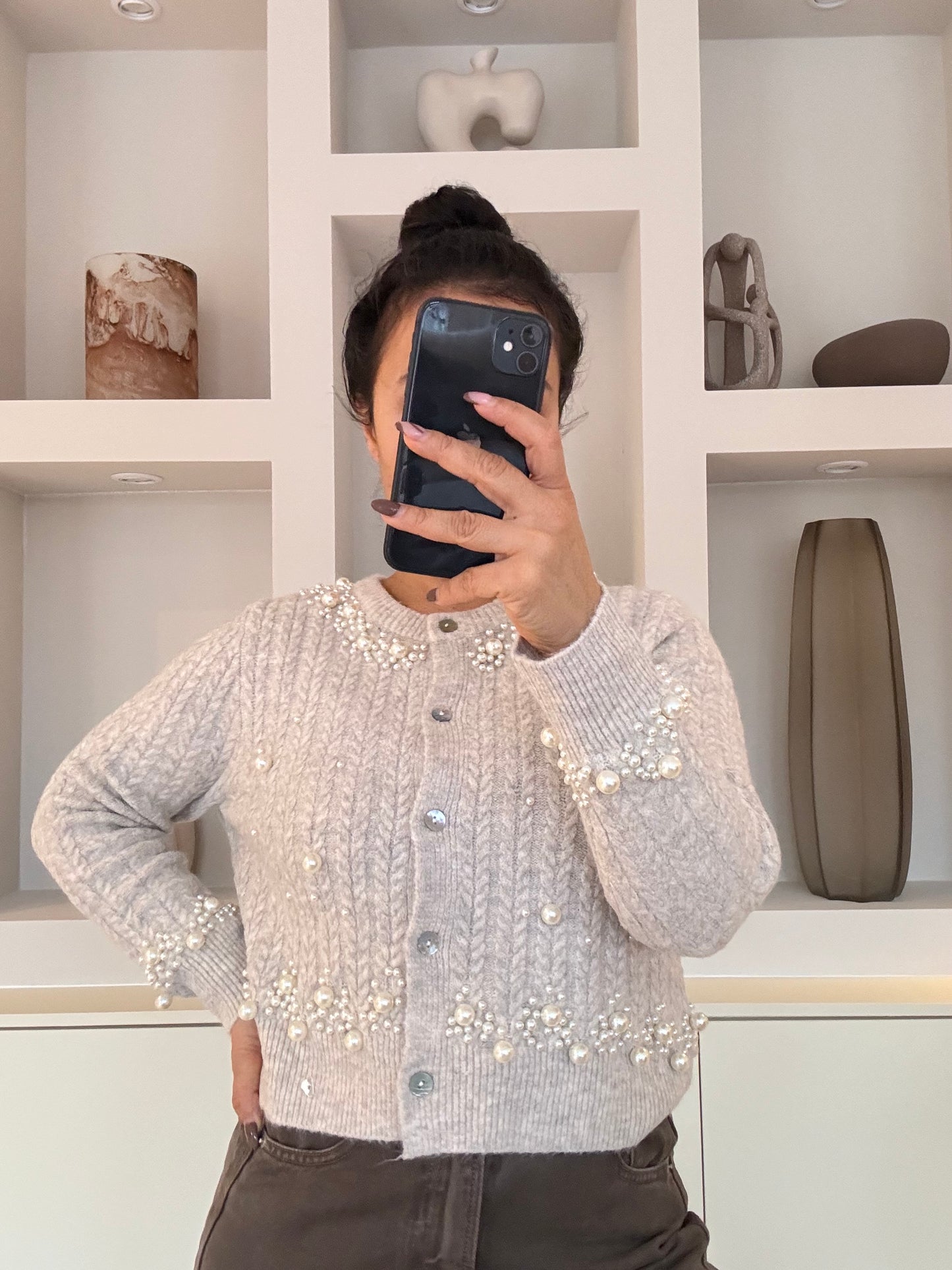 Pearl Cardigan - ecru