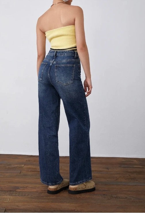 Wide leg jeans- petite