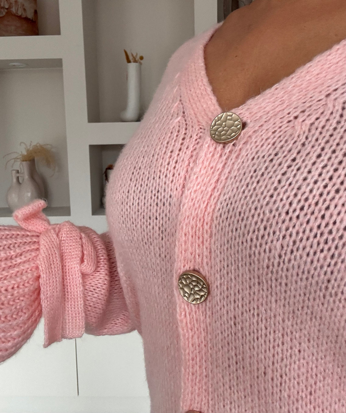 Bow sleeve gardigan
