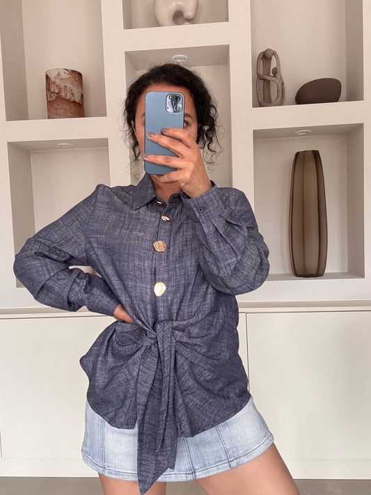 Knotted blouse
