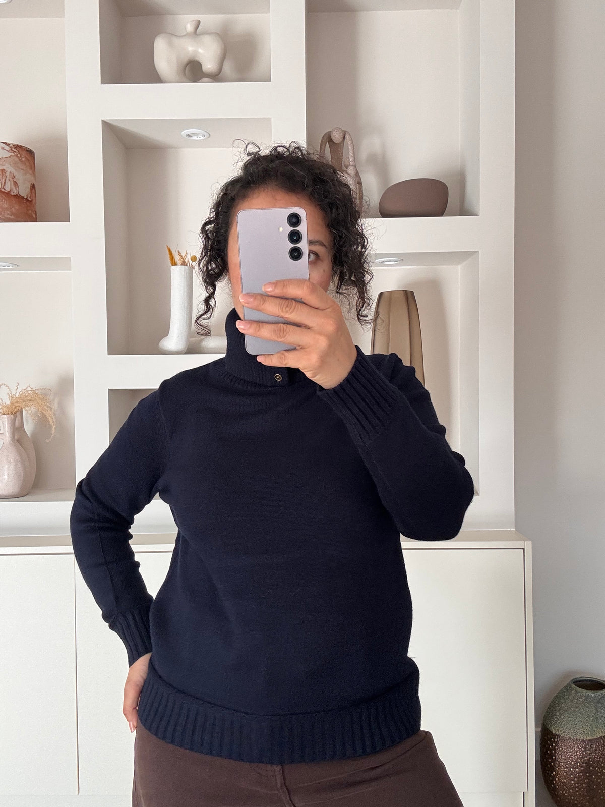Turtleneck sweater navy