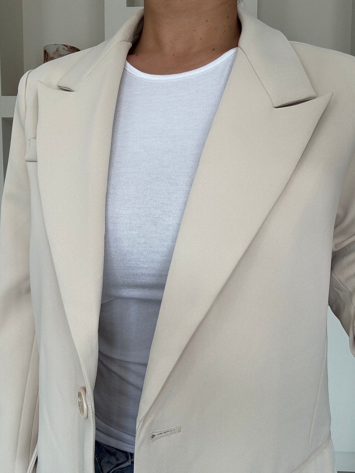 Classic beige blazer