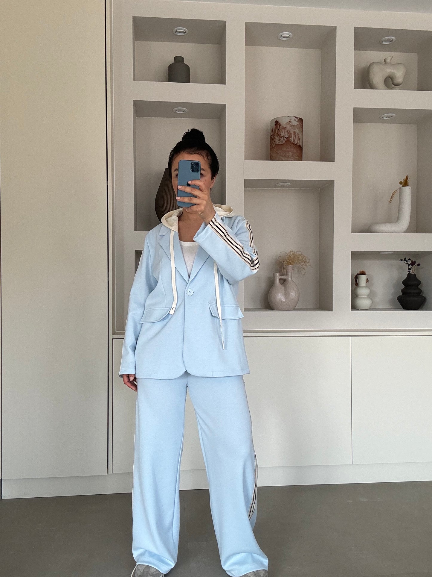 Blauwe Cappuchon Set