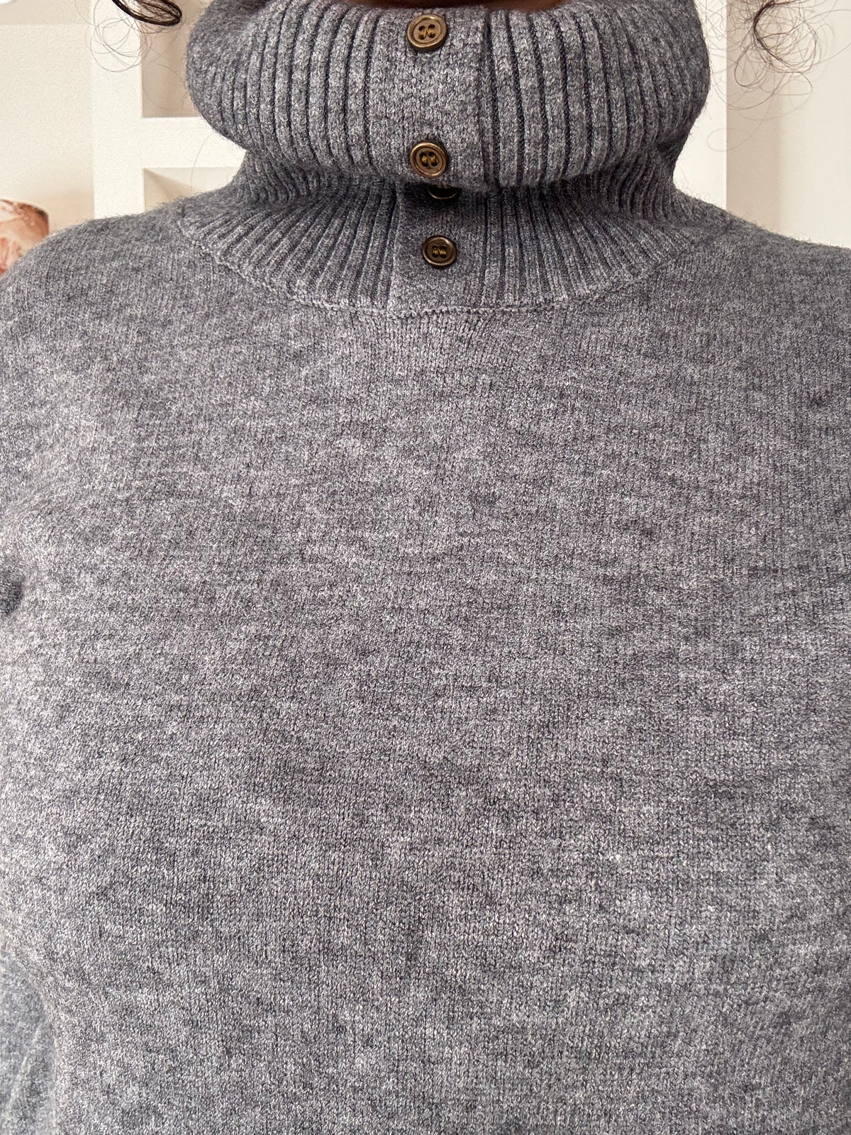 Turtleneck sweater grijs