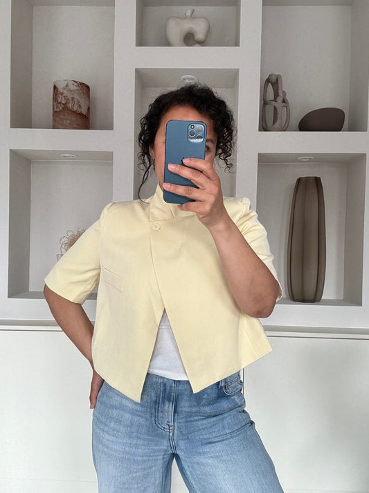 Zai blazer butter yellow