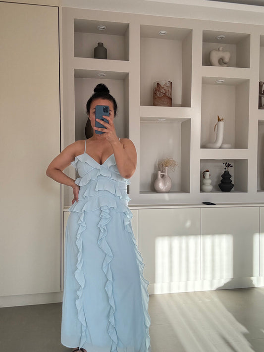 Long ruffled dress