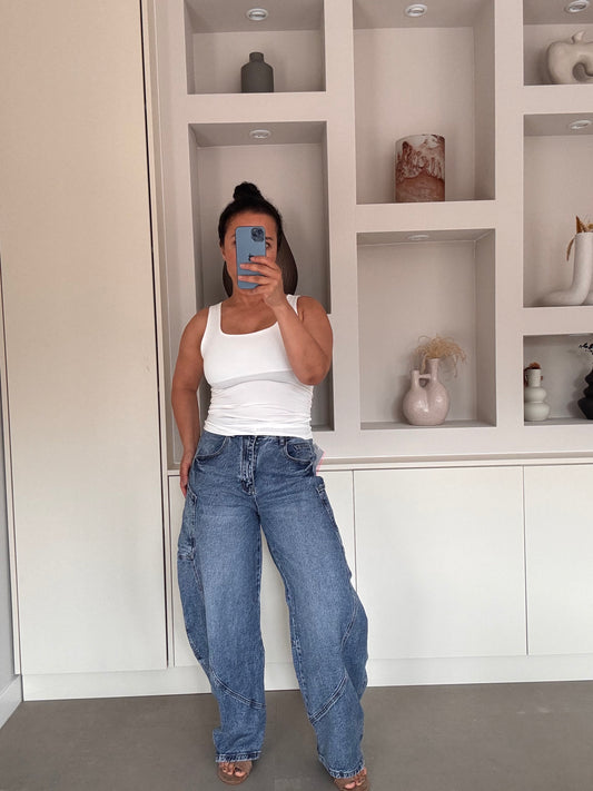 Blue balloon denim