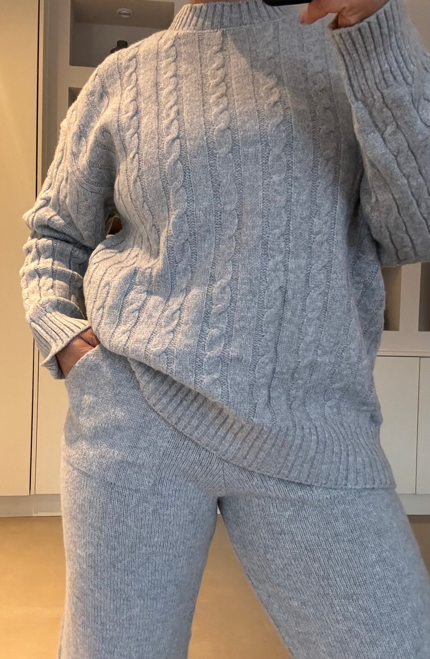 Knitted set 3 kleuren