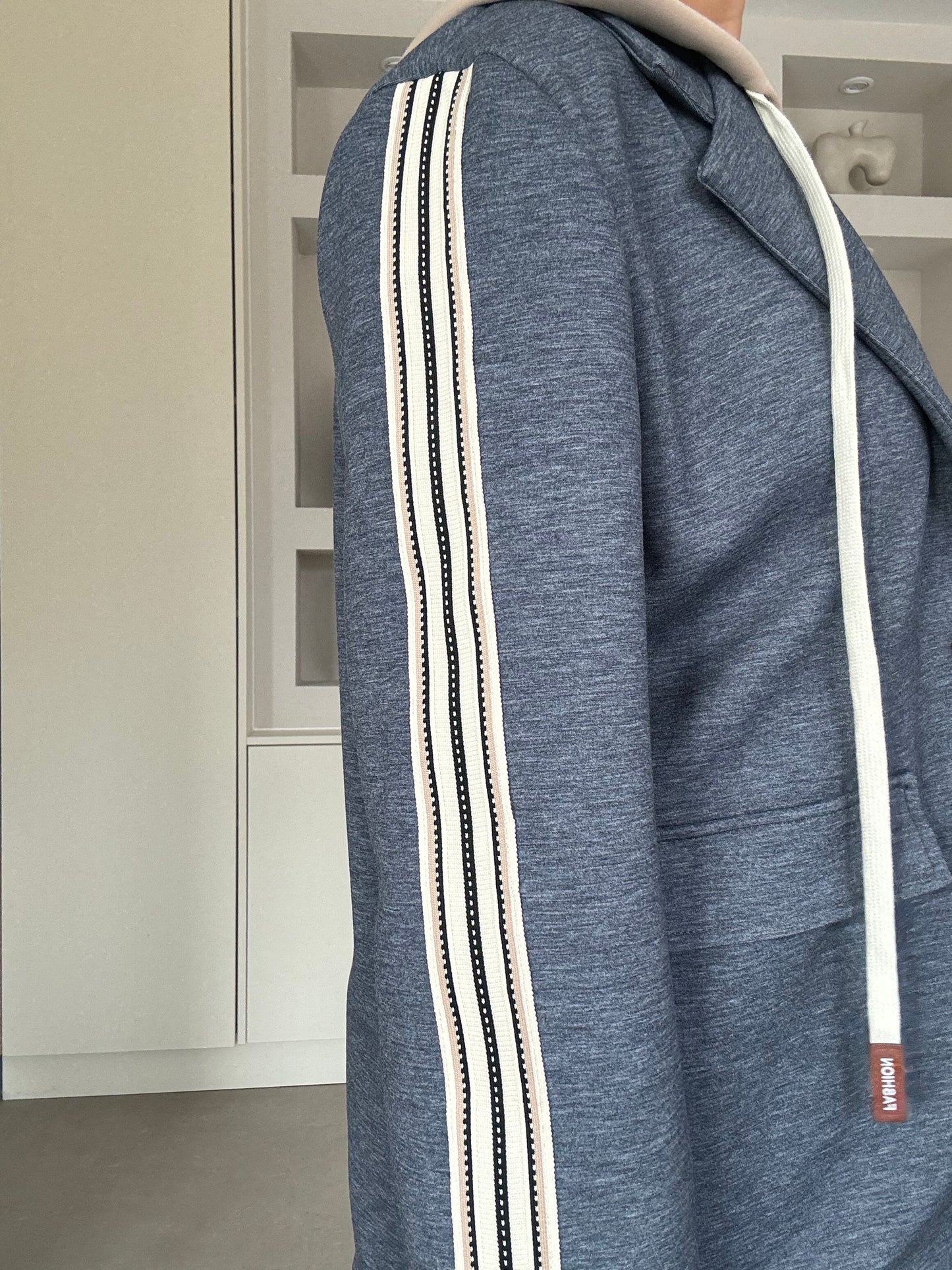 Spijker blauwe Cappuchon Set