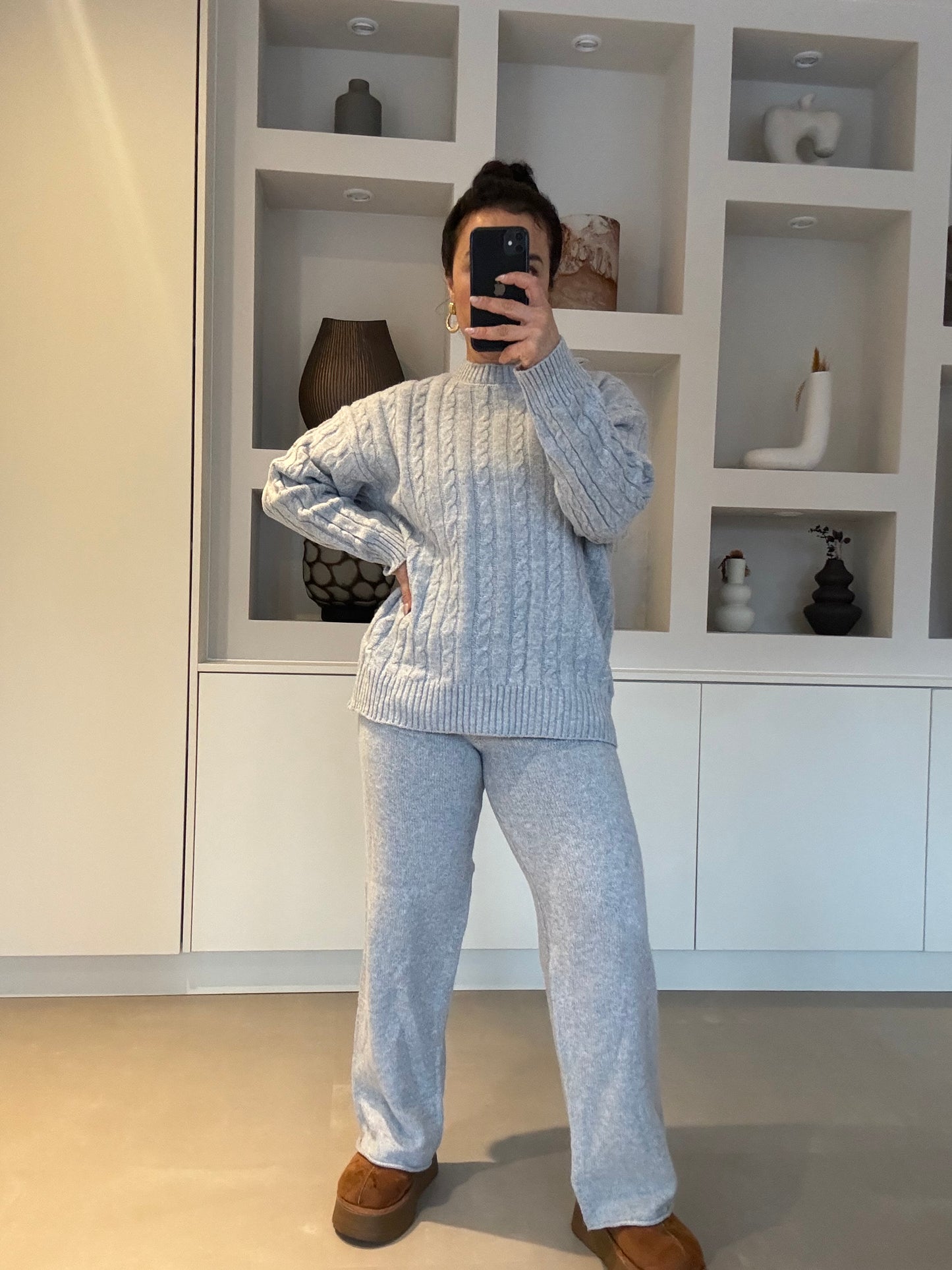 Knitted set 3 kleuren