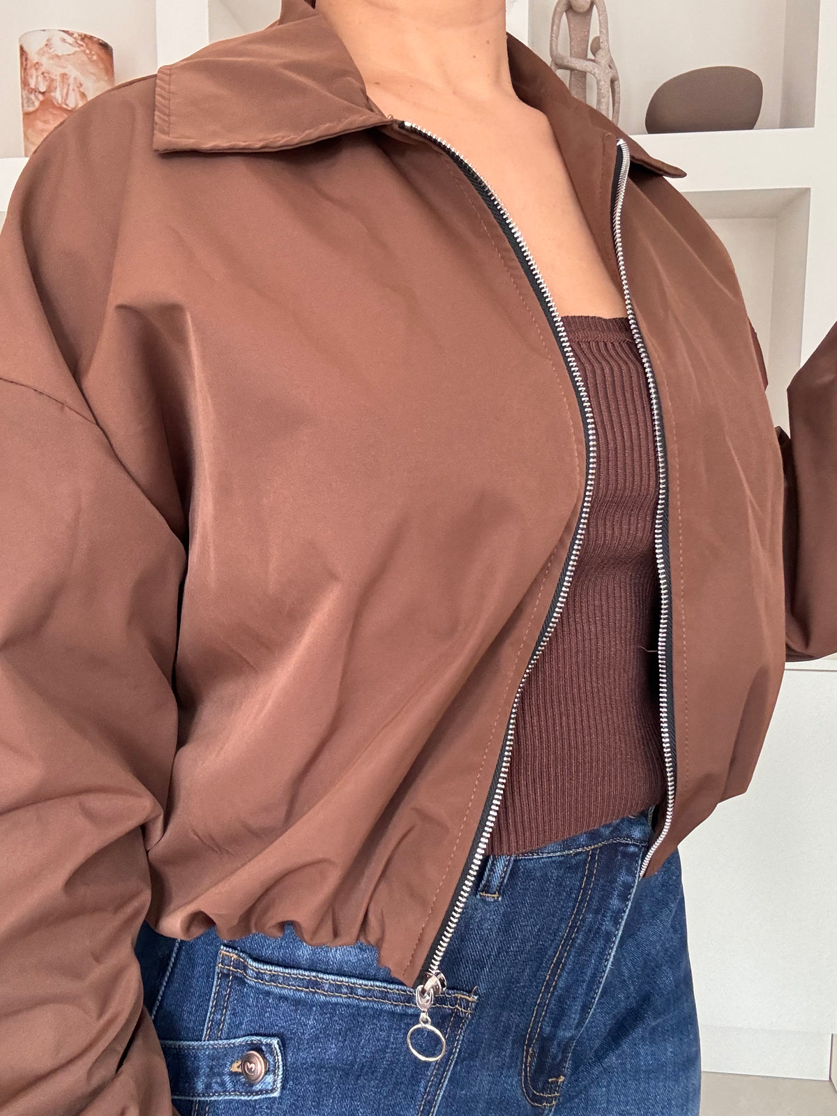 Bomber jacket Camel