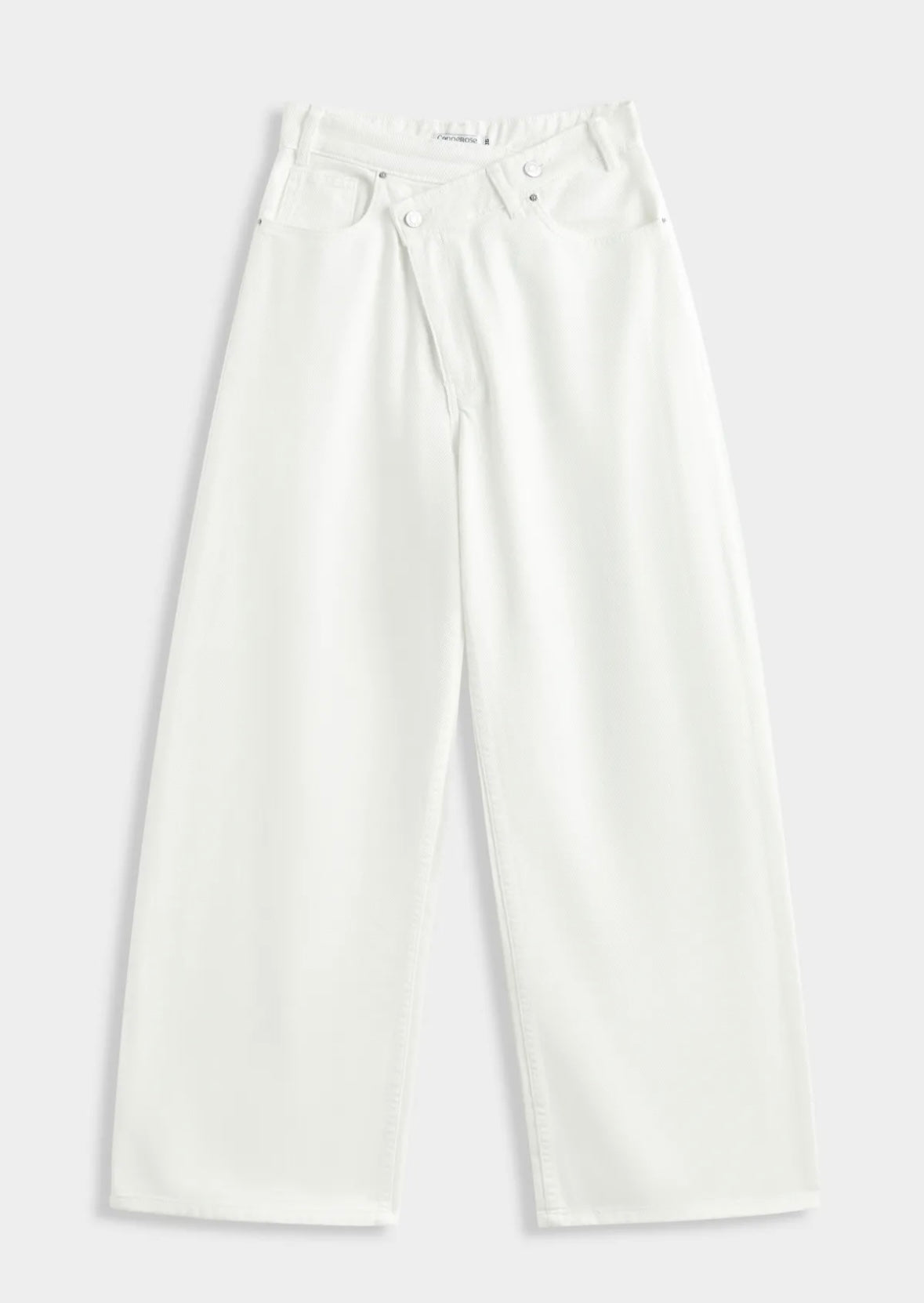 White wide leg jeans