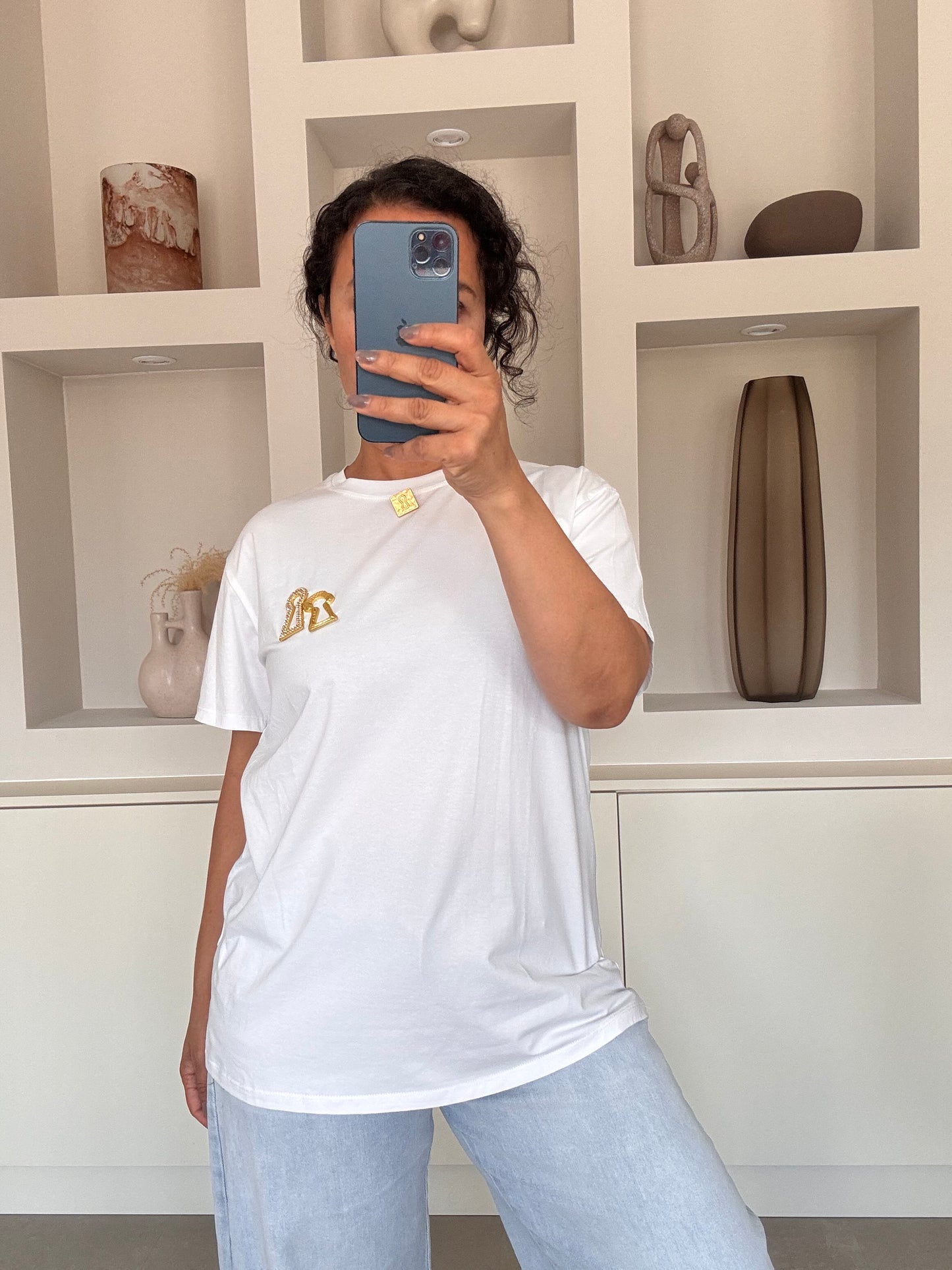 Relaxed fit tee wit