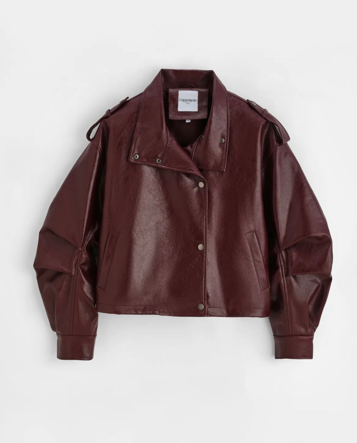 Classic Leather Jacket – Bordeaux