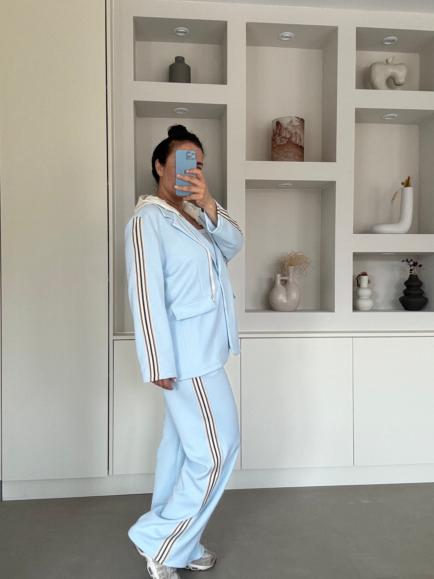 Blauwe Cappuchon Set