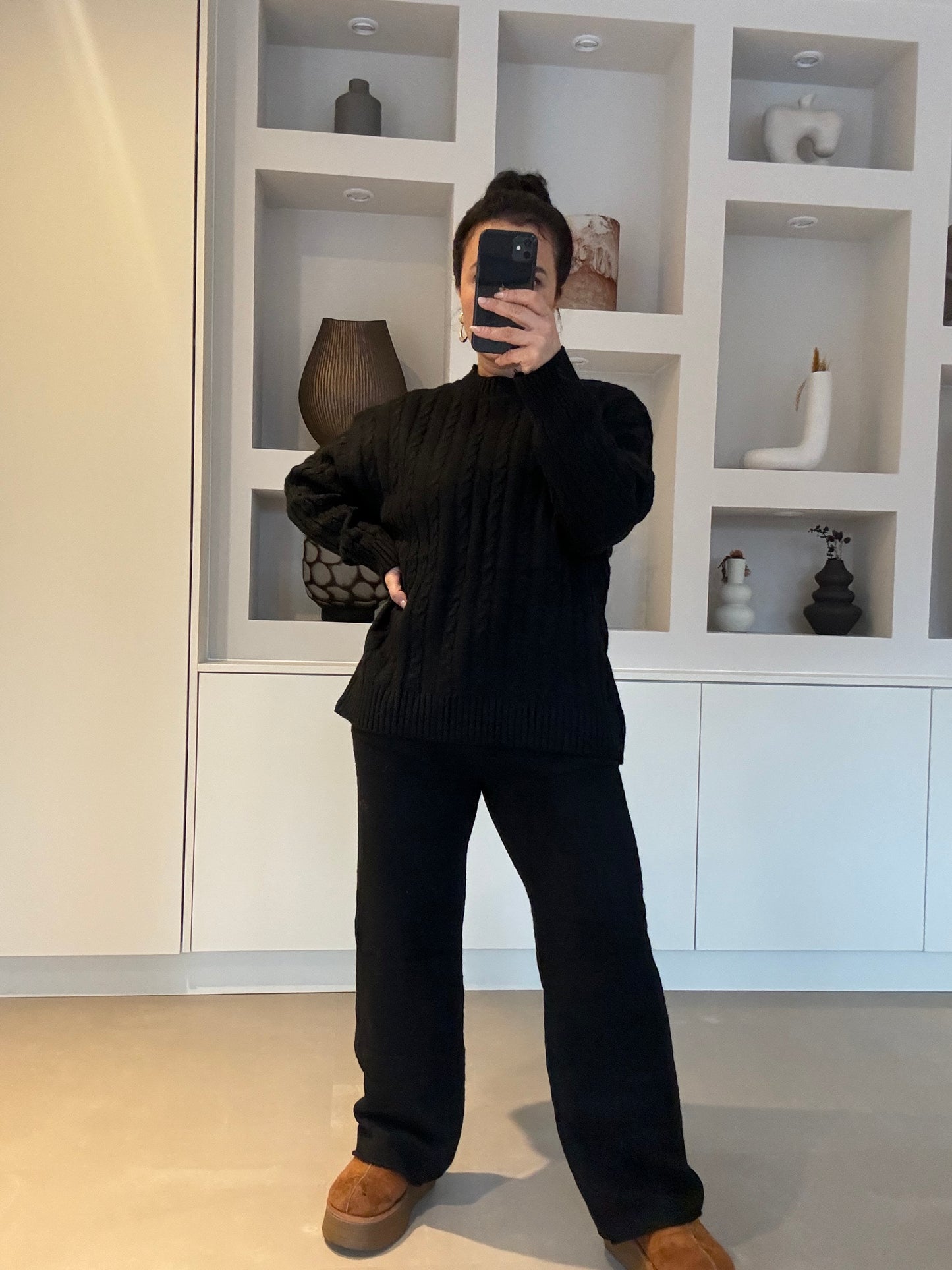 Knitted set 3 kleuren