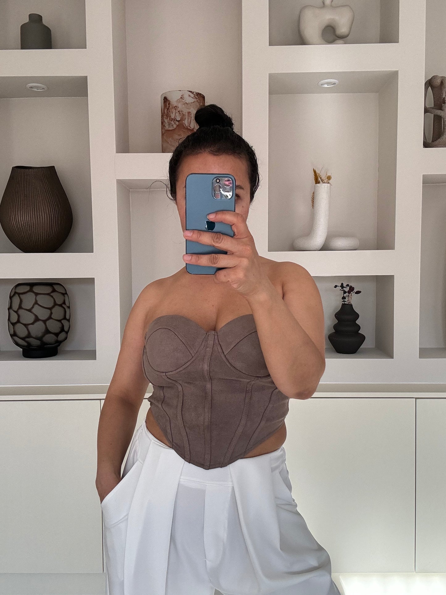 Giorgia top taupe