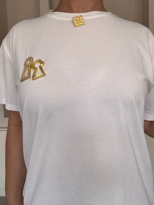Relaxed fit tee wit
