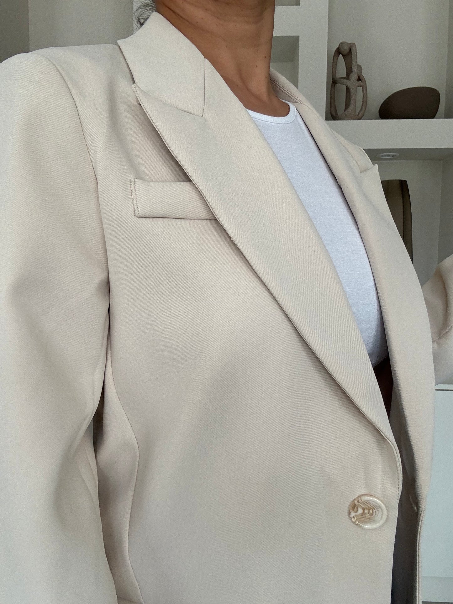 Classic beige blazer