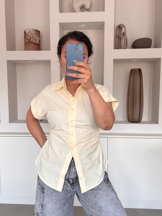 Kia blouse butter yellow