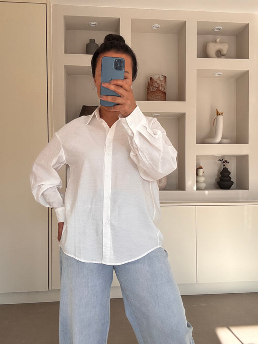 Basis blouse wit