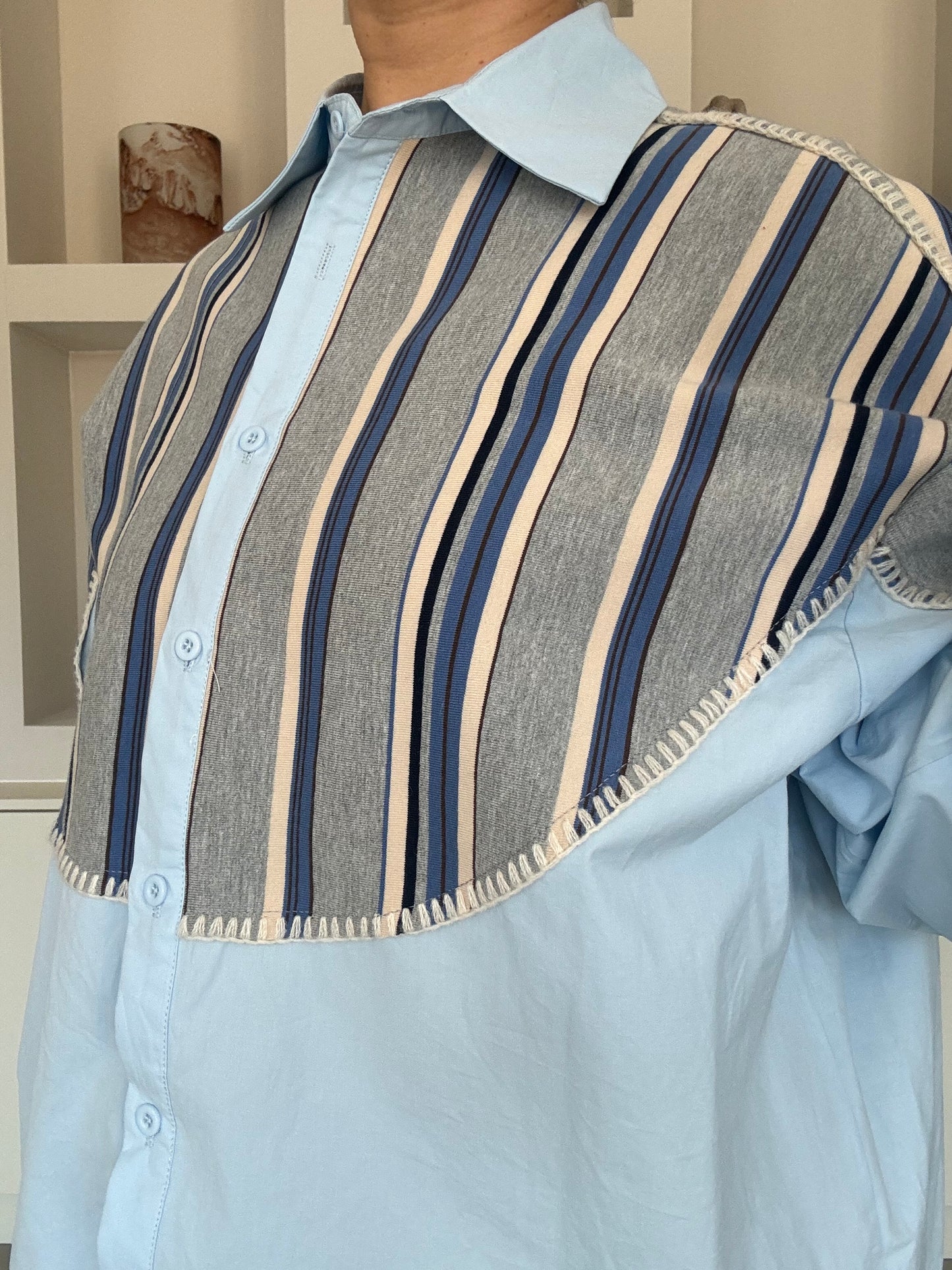 Bleu stripe blouse