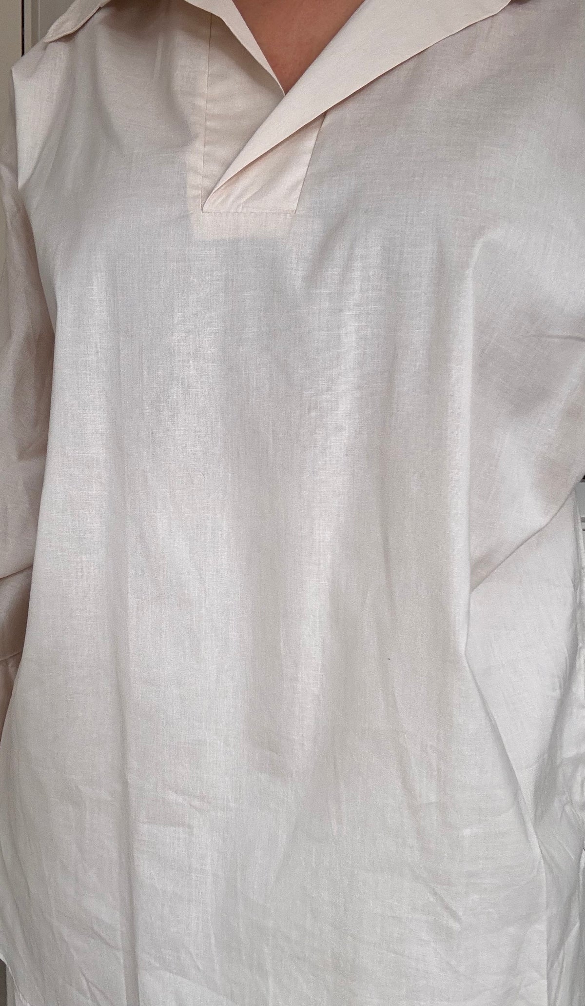 Katoenen set beige