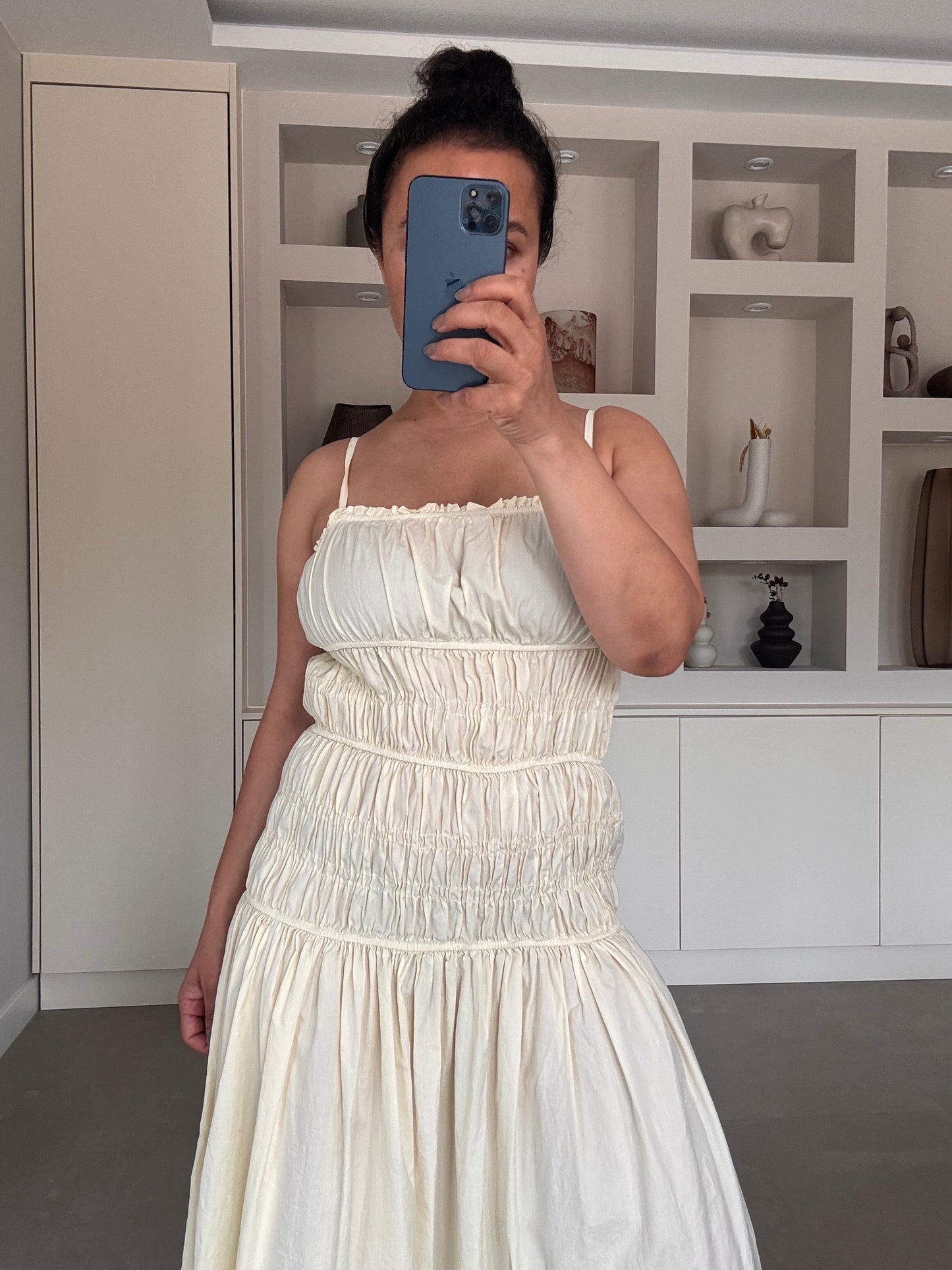 Summer cotton dress – butter yellow