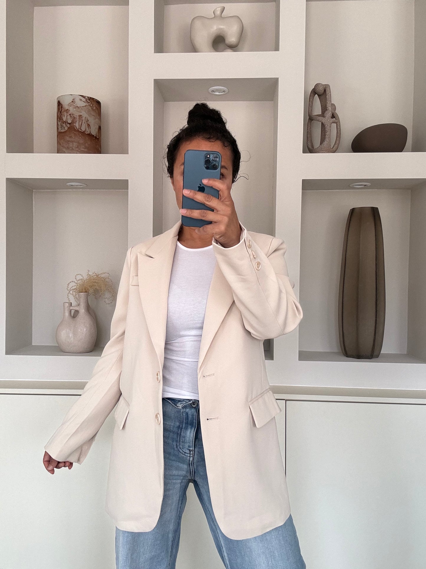 Classic beige blazer