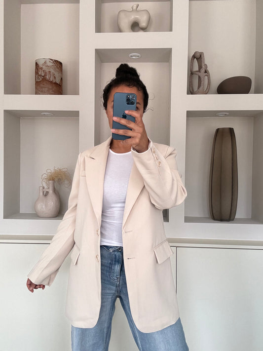 Classic beige blazer
