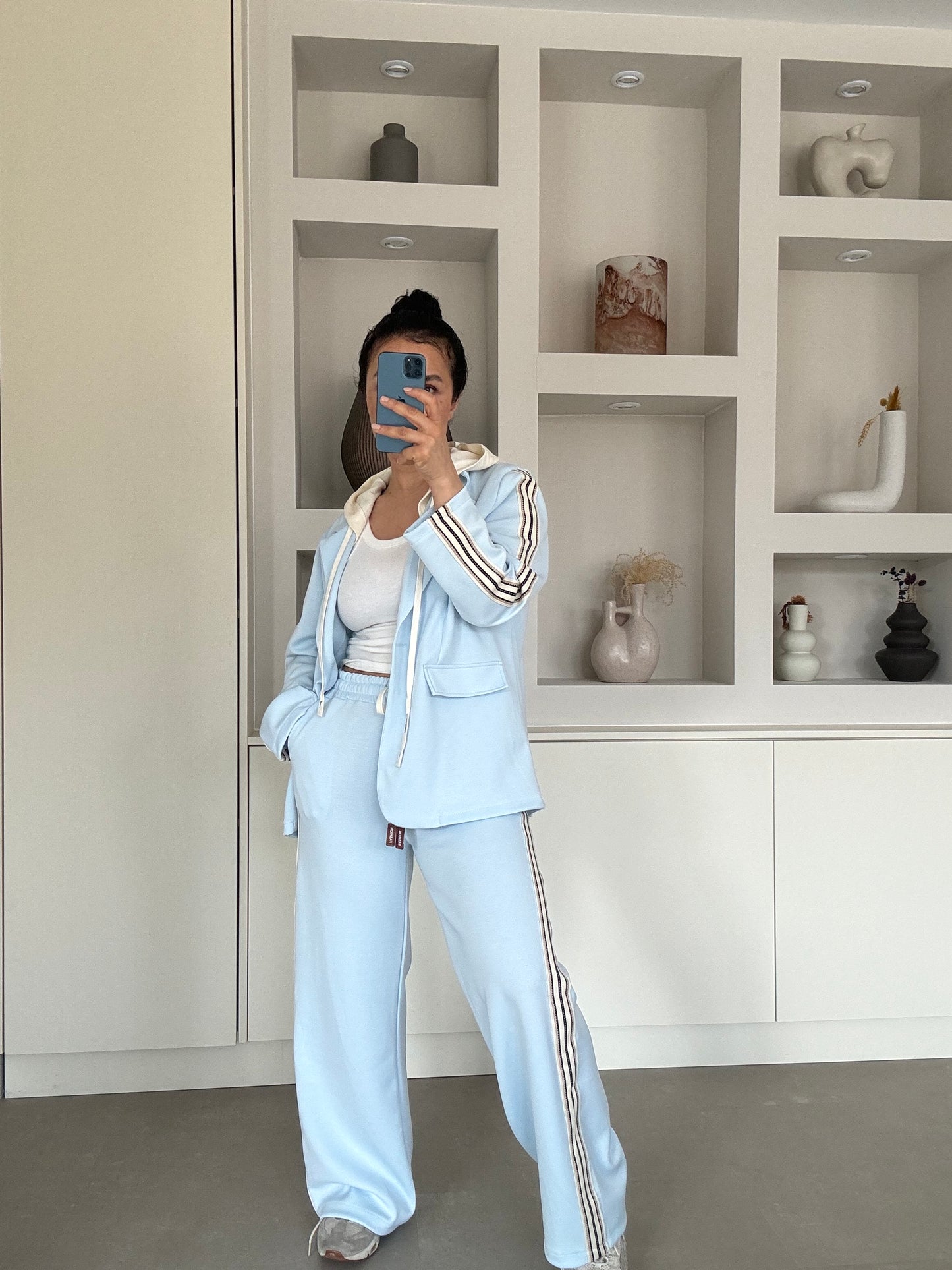 Blauwe Cappuchon Set