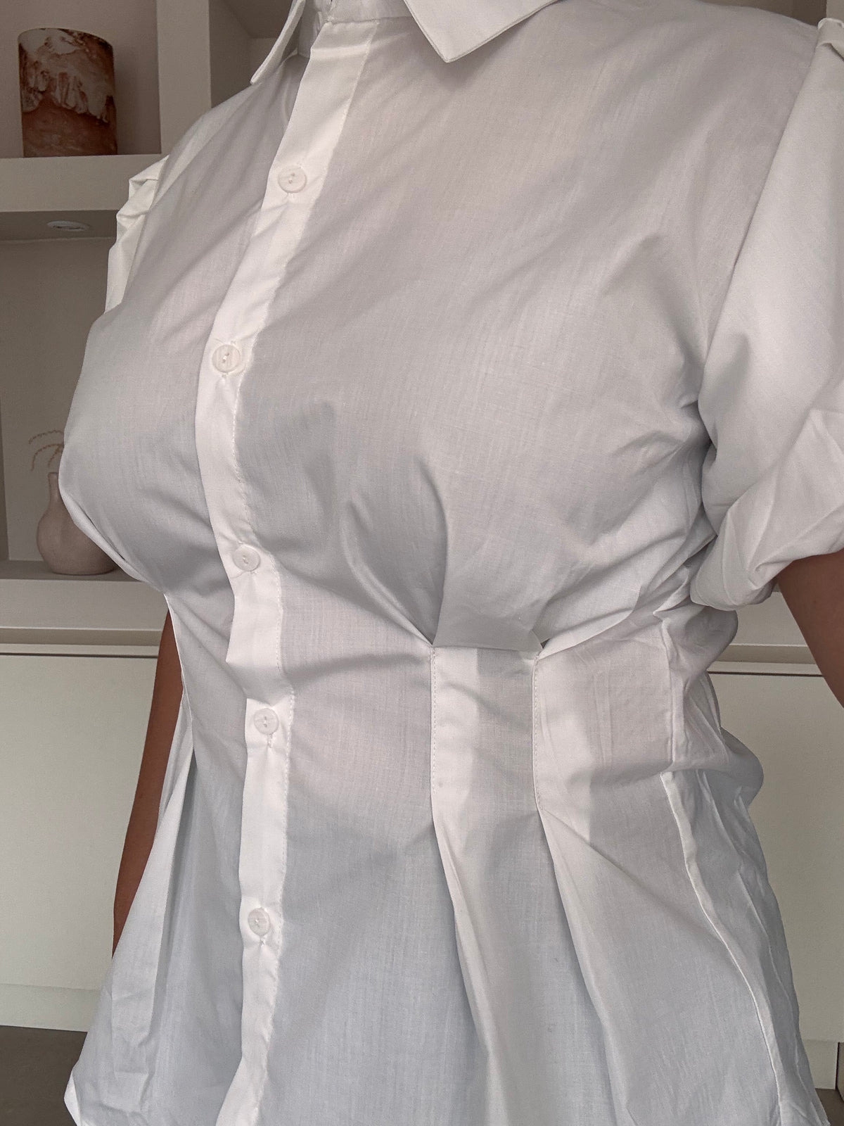 Getailleerde JDP blouse wit