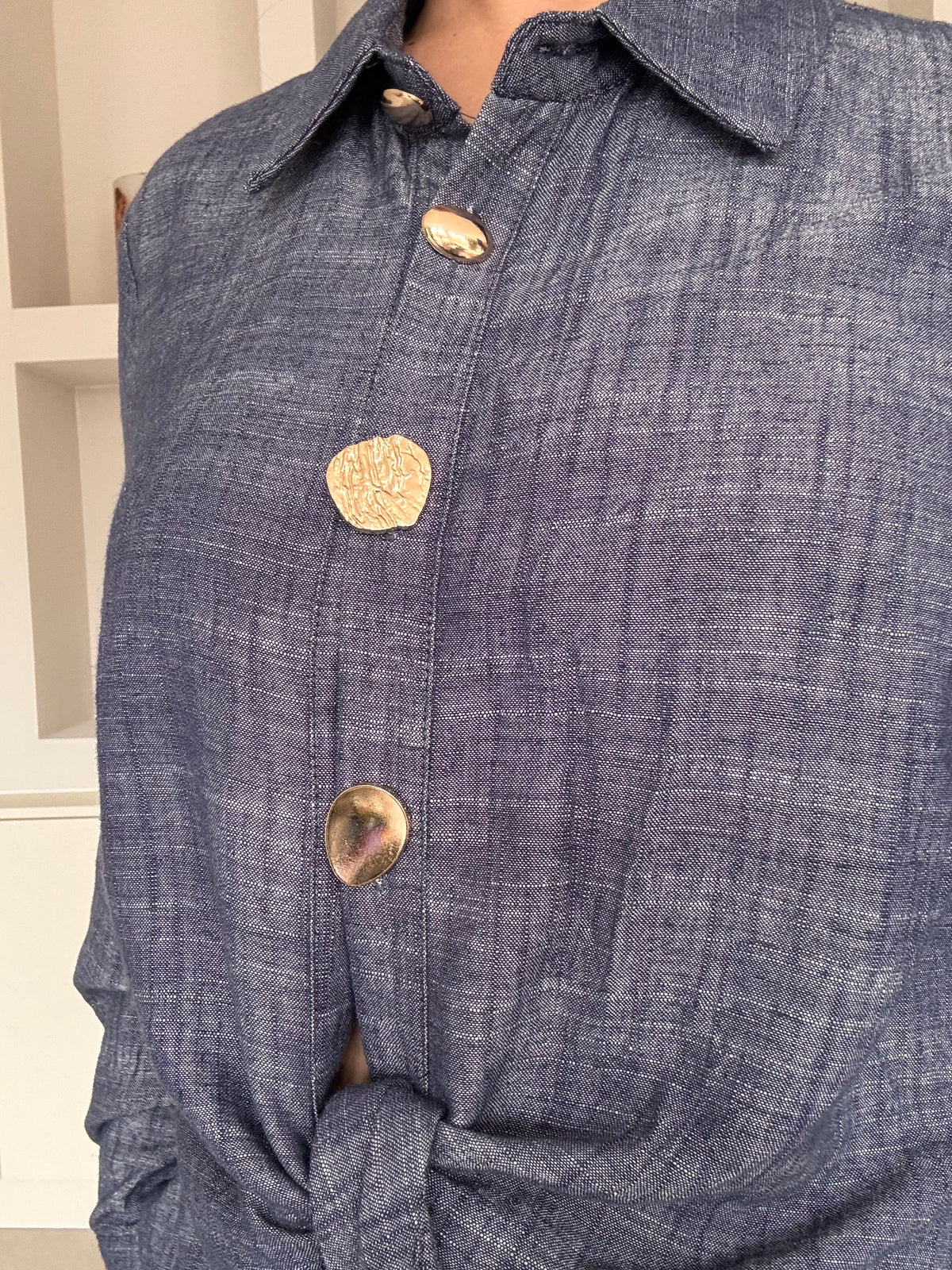 Knotted blouse