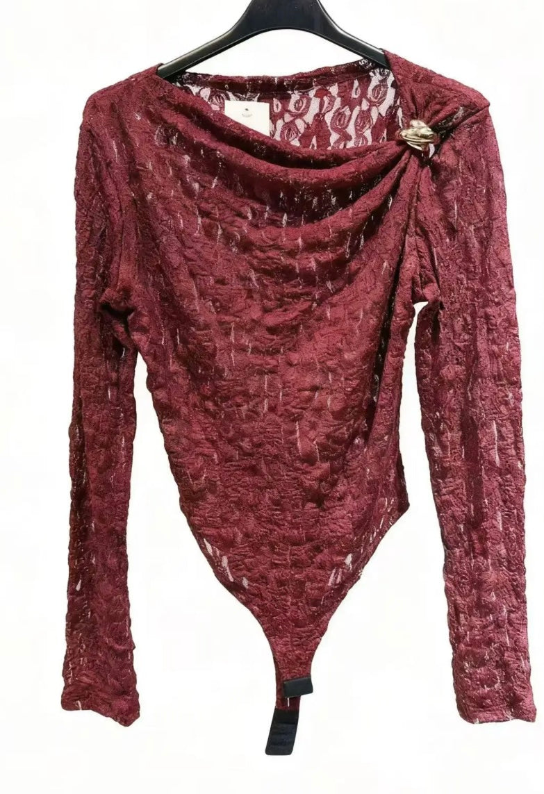 Liva lace body bordeaux