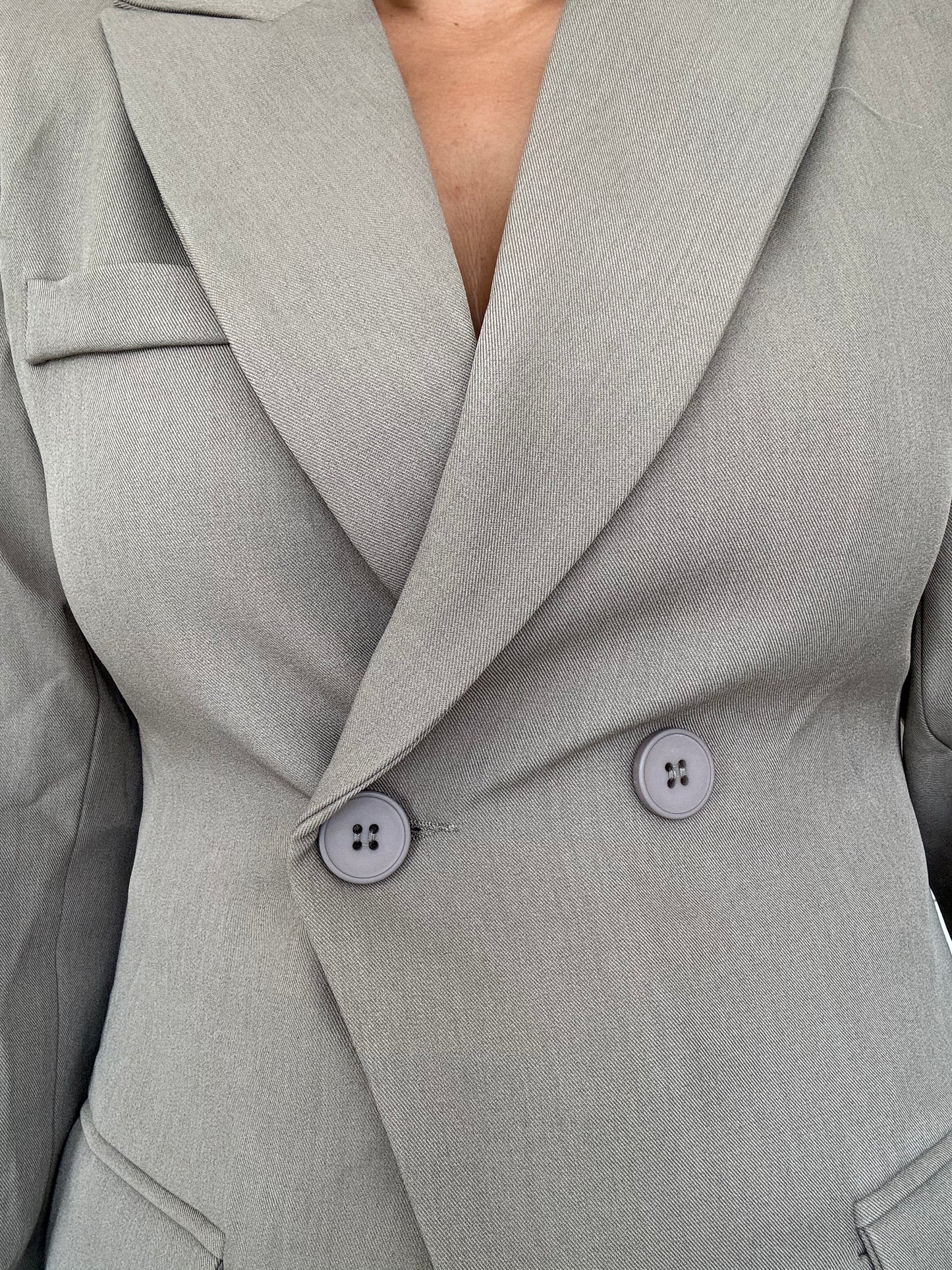 Layla blazer – taupe grey