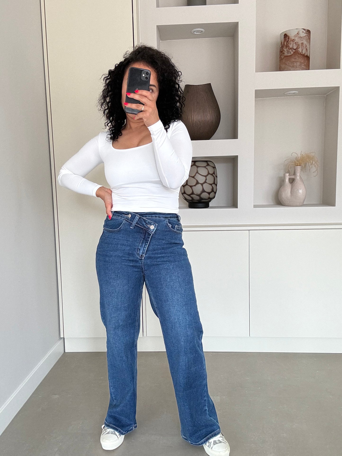 Wide leg jeans- petite