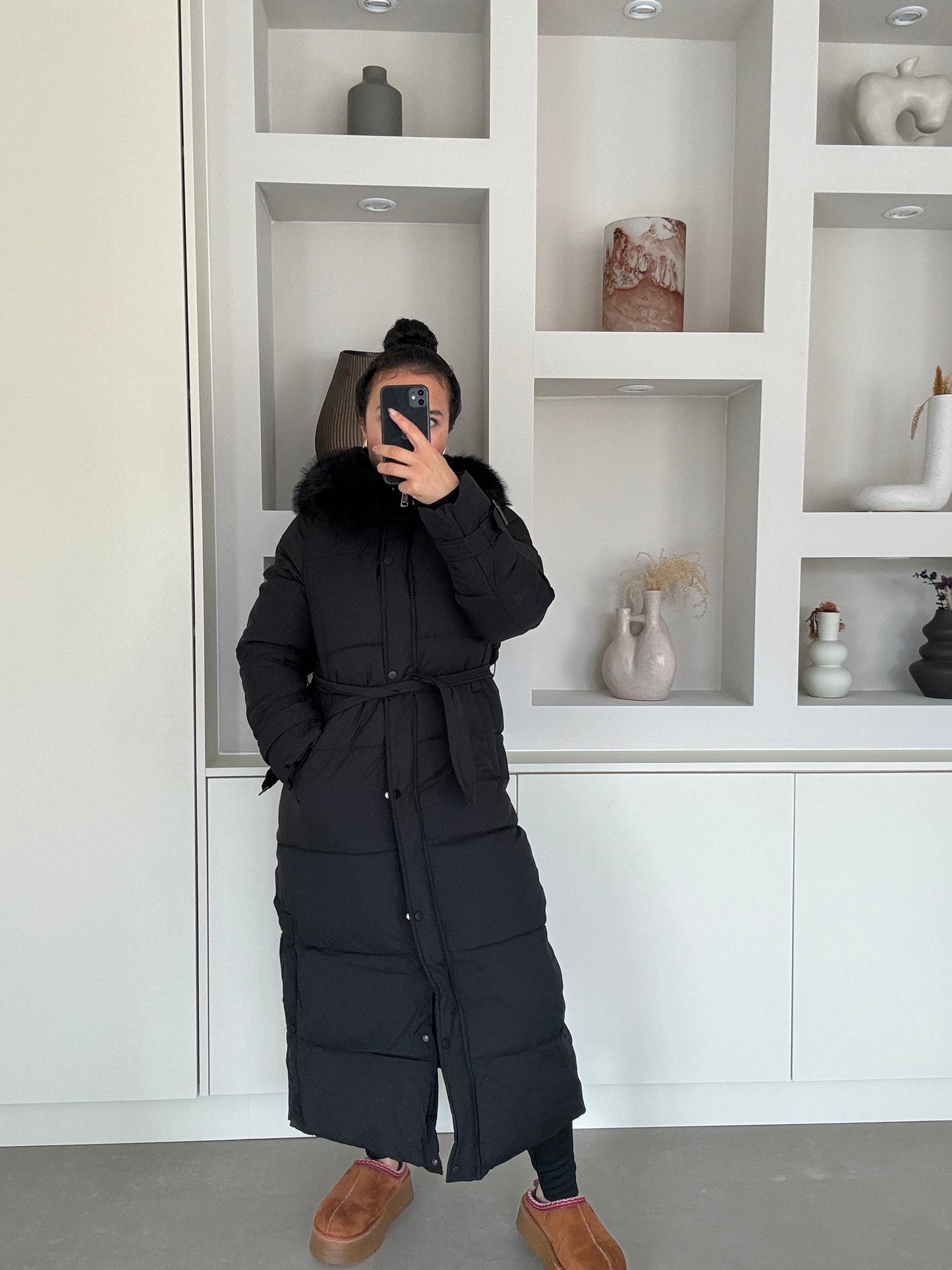 Puffer Coat – Zwart