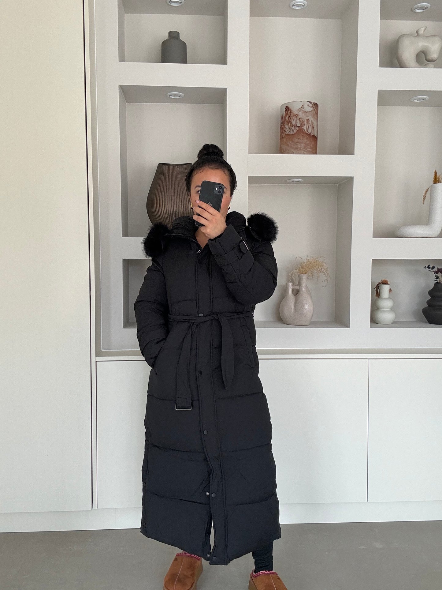 Puffer Coat – Zwart