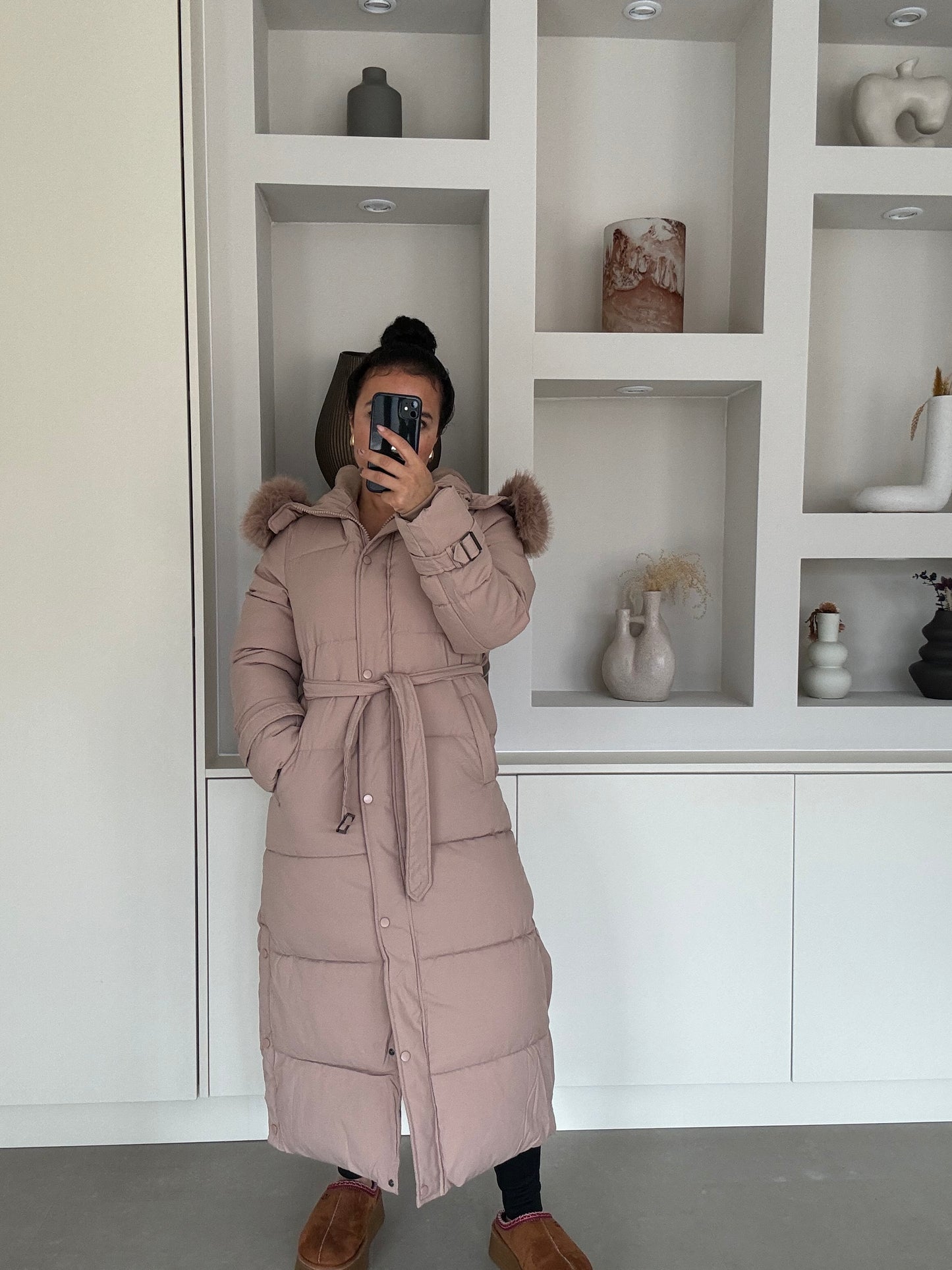 Puffer Coat – Beige